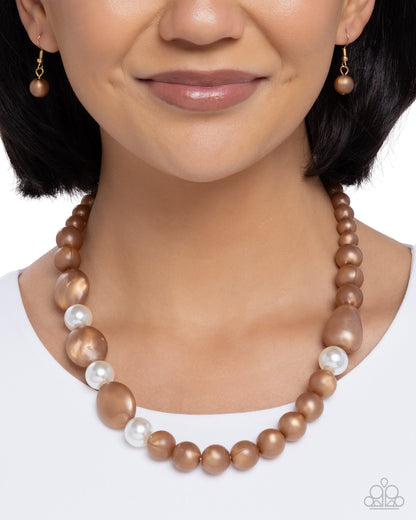 Malibu Mosaic - brown - Paparazzi necklace
