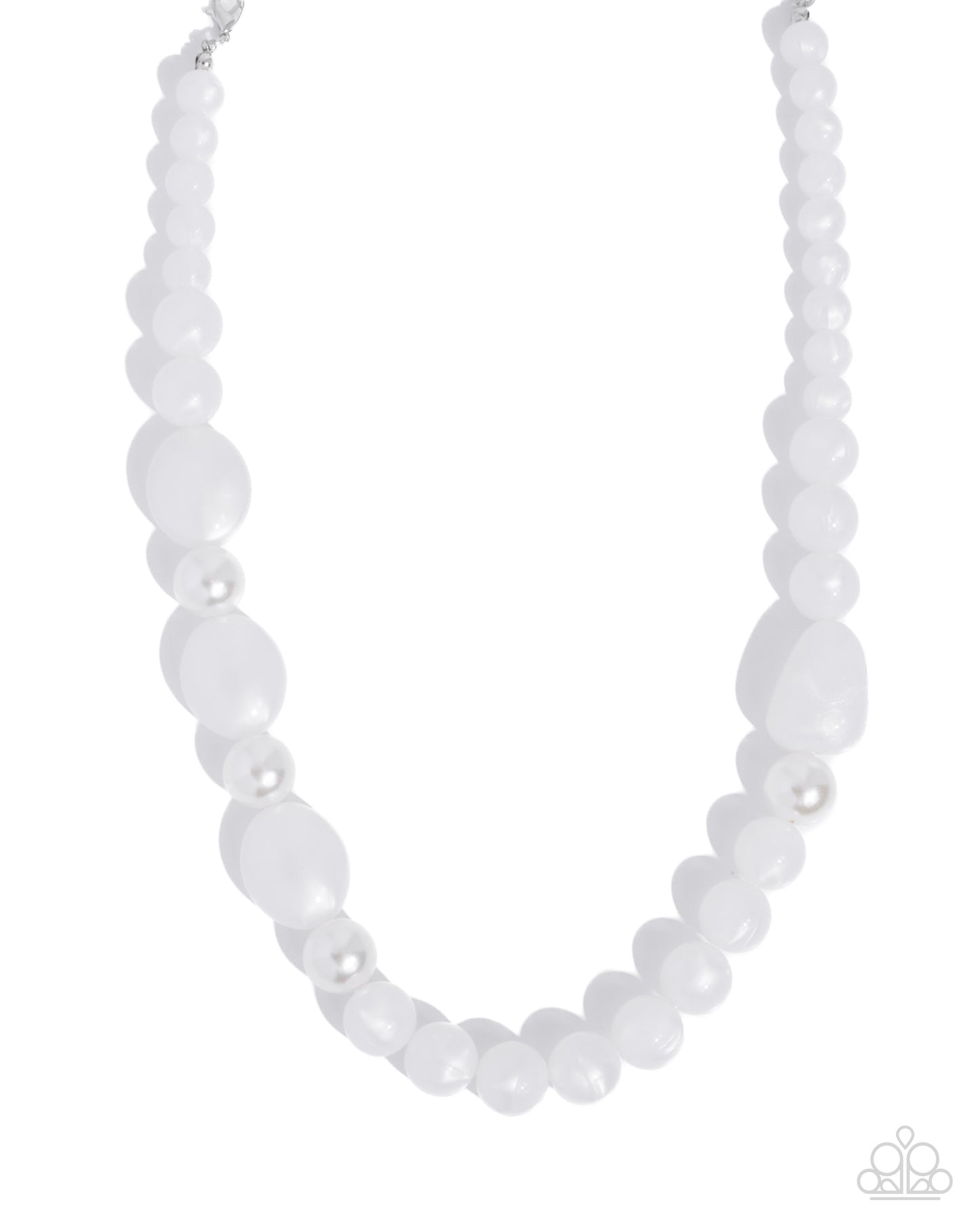 Malibu Mosaic - white - Paparazzi necklace