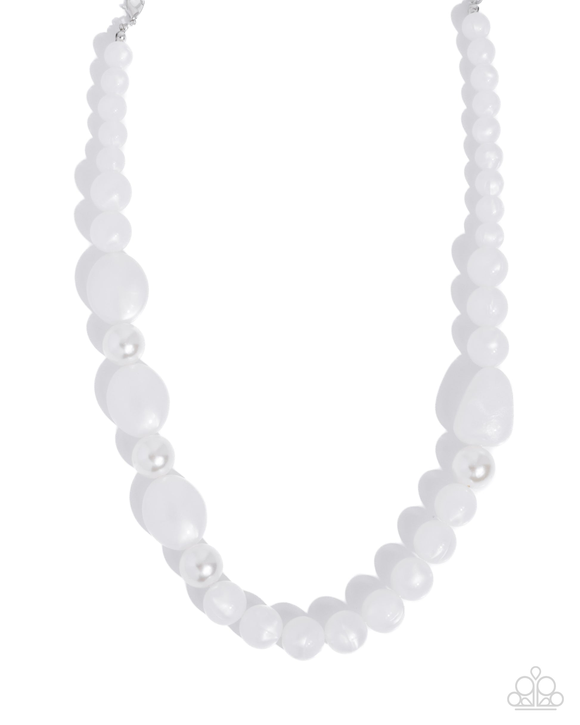 Malibu Mosaic - white - Paparazzi necklace