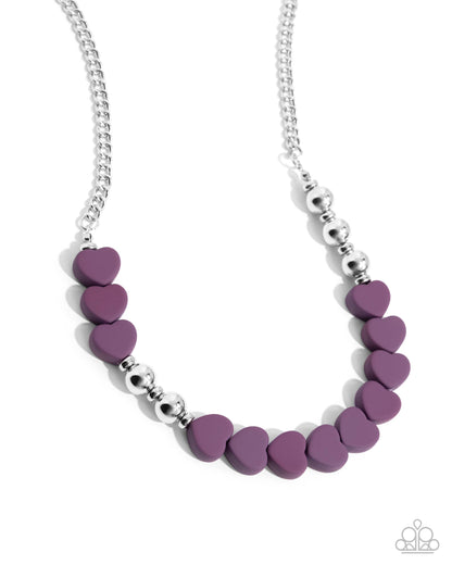 Malibu Motivation - purple - Paparazzi necklace