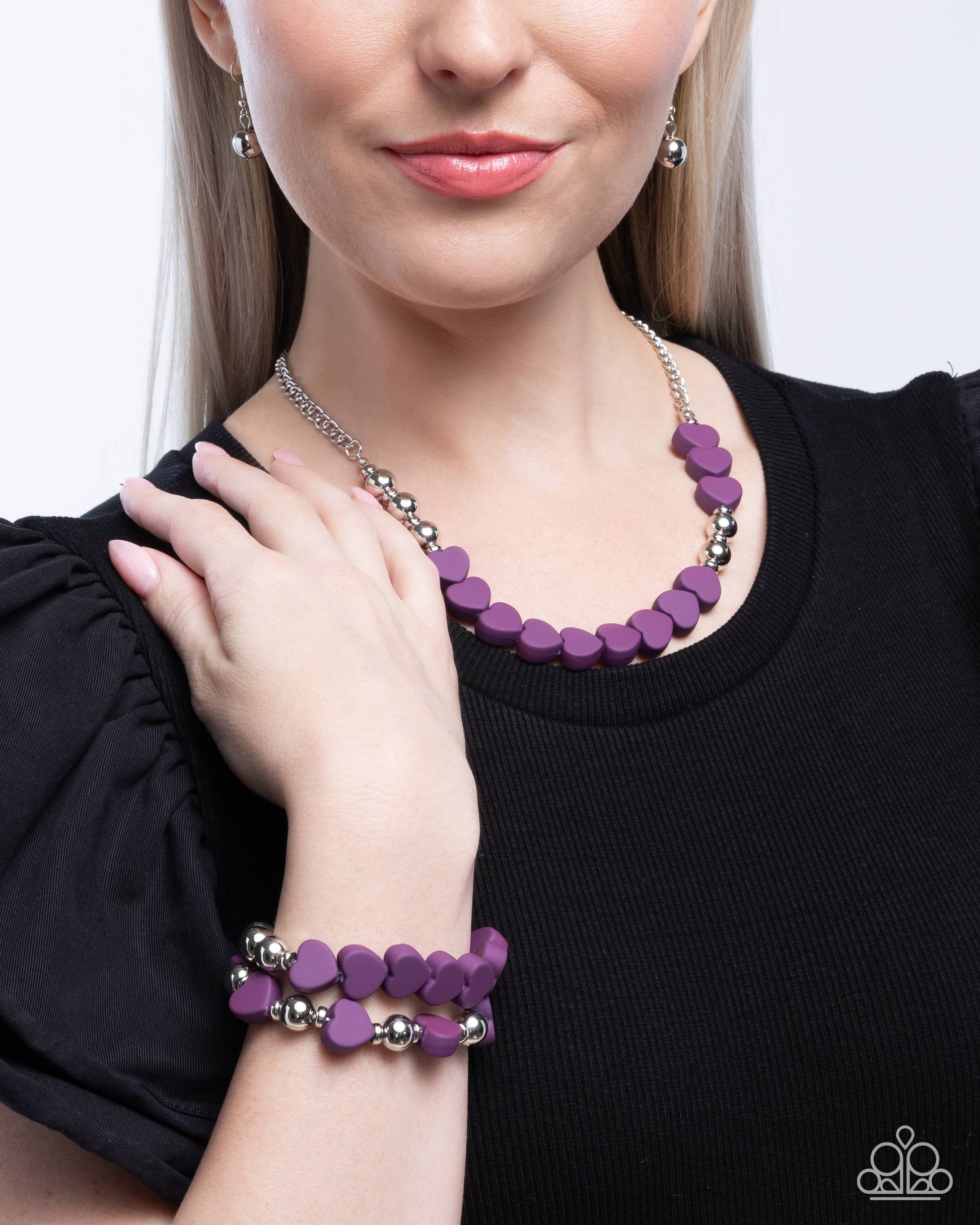 Malibu Motivation - purple - Paparazzi necklace