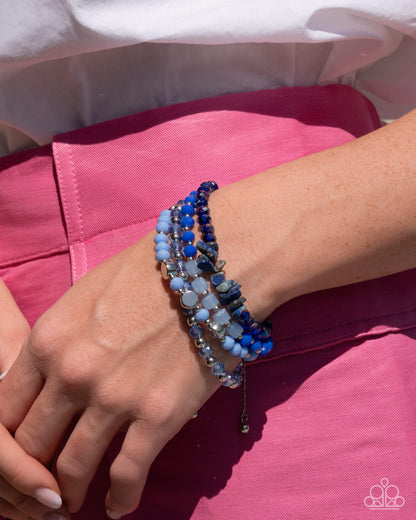 Malibu Mural - blue - Paparazzi bracelet