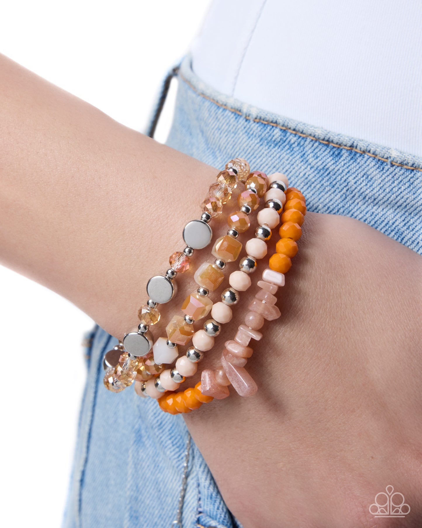 Malibu Mural - orange - Paparazzi bracelet