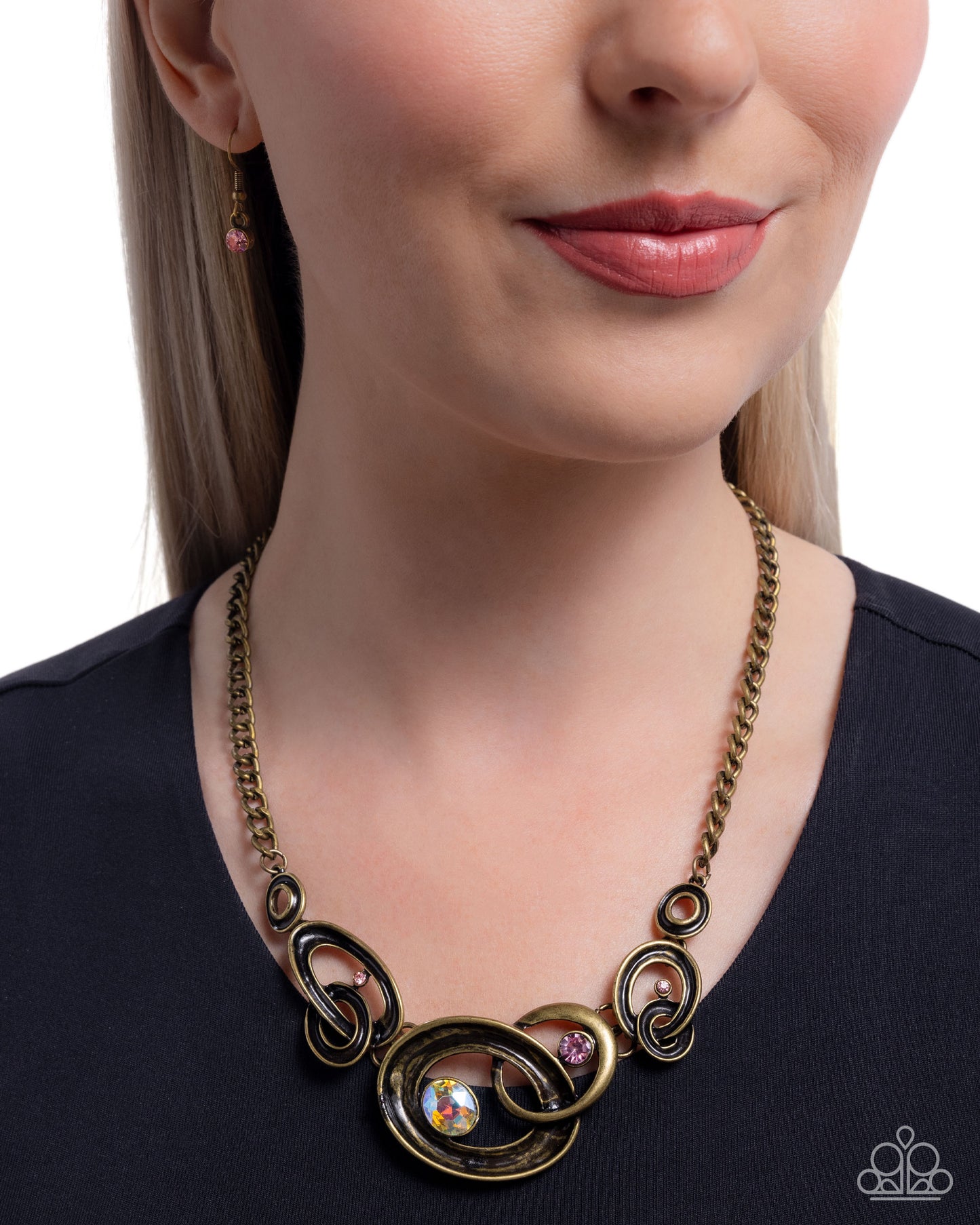 Manacled Melody - brass - Paparazzi necklace