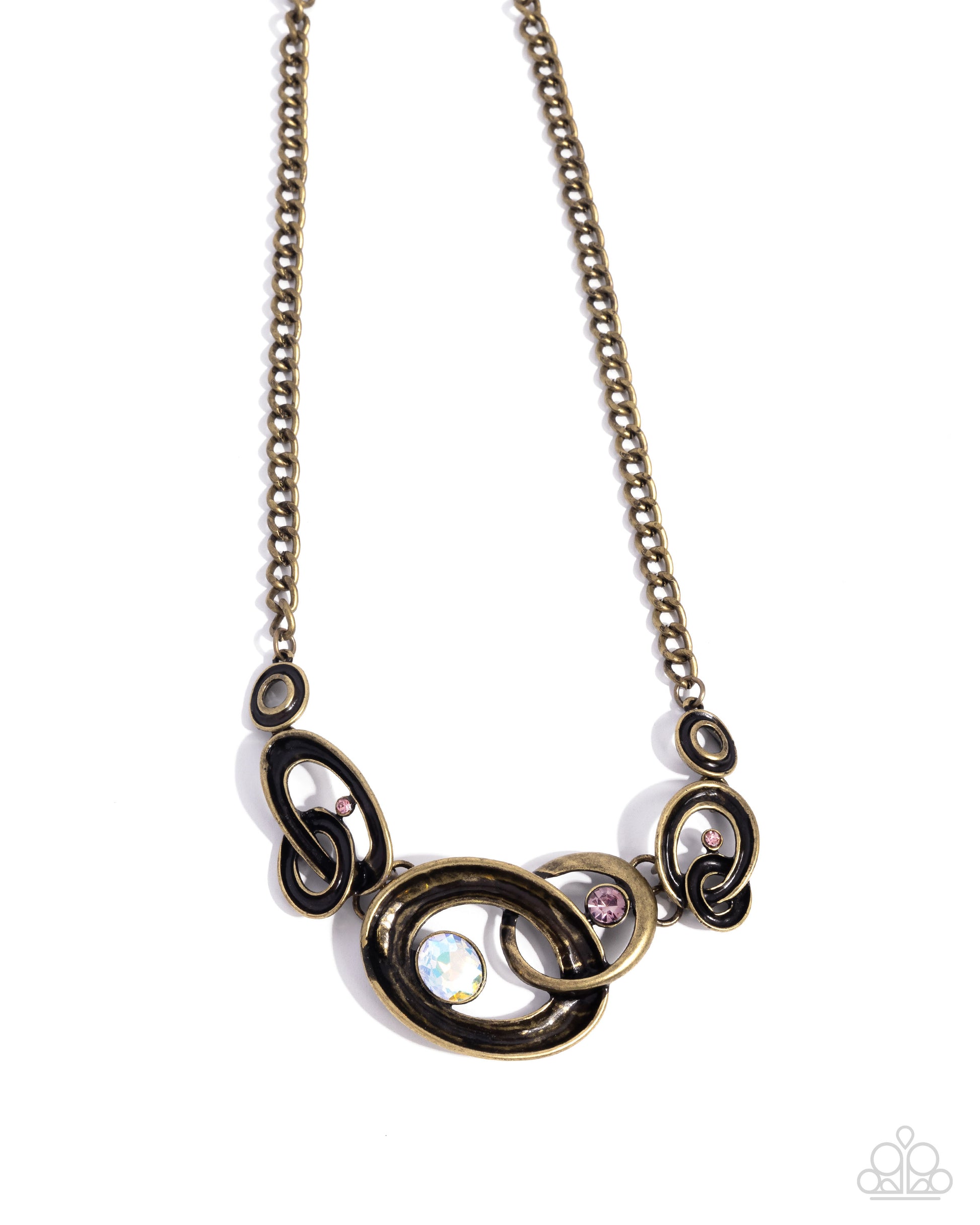 Manacled Melody - brass - Paparazzi necklace