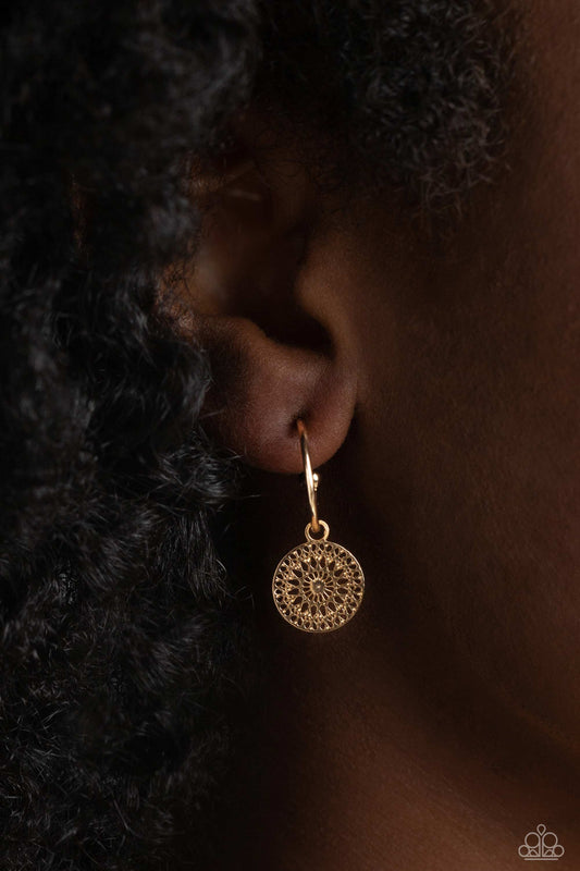 Mandala Maiden - gold - Paparazzi earrings
