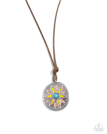 Mandala Marvel - yellow - Paparazzi necklace