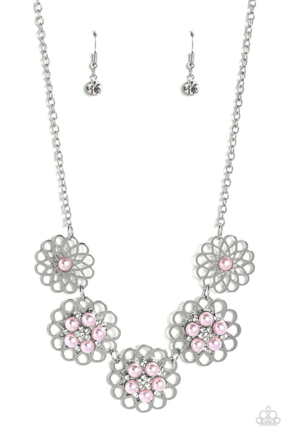 Mandala Mosaic - pink - Paparazzi necklace