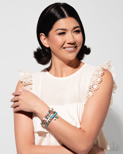 Marbled Mashup - multi - Paparazzi bracelet