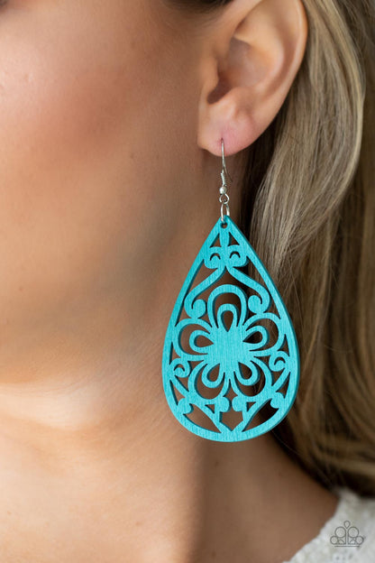 Marine Eden - blue - Paparazzi earrings