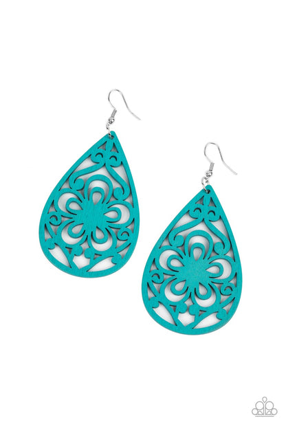 Marine Eden - blue - Paparazzi earrings