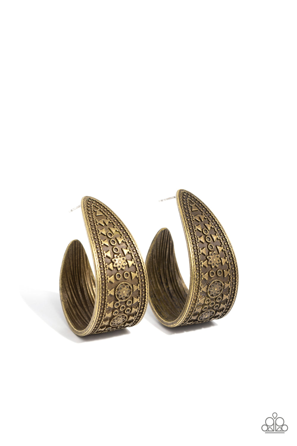 Marketplace Mixer - brass - Paparazzi earrings