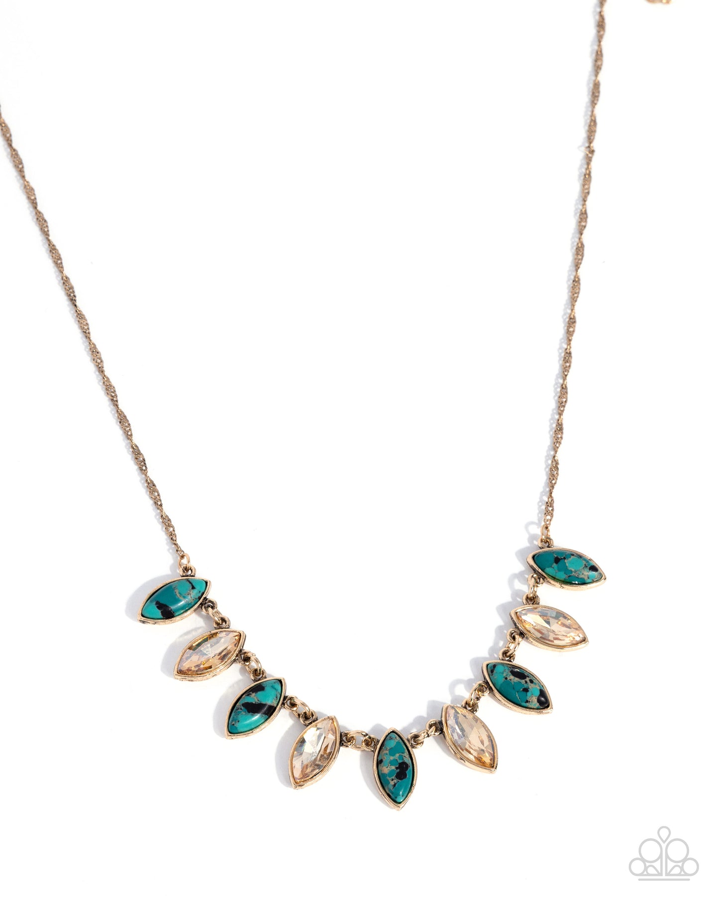 Marquise Makeover - green - Paparazzi necklace