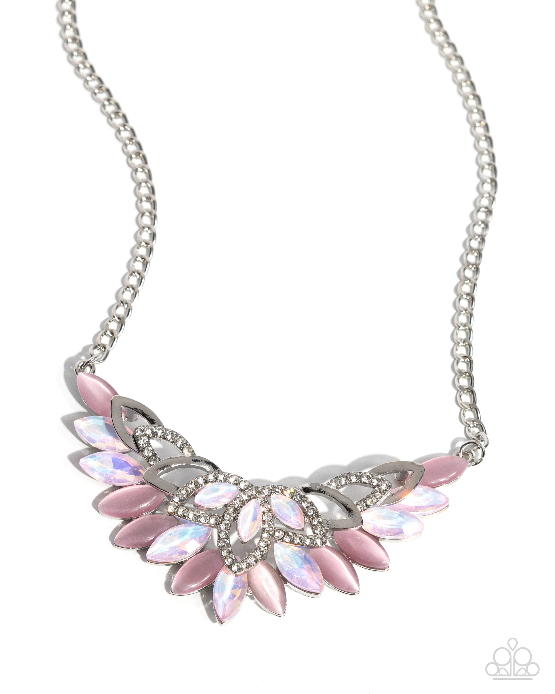 Marquise Maneuver - pink - Paparazzi necklace