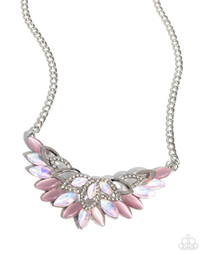 Marquise Maneuver - pink - Paparazzi necklace