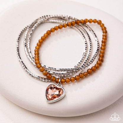 Mass Matchmaking - brown - Paparazzi bracelet