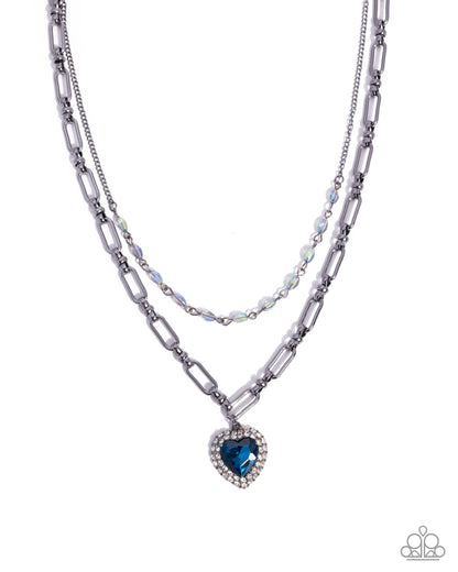 Match Made In HAUTE - blue - Paparazzi necklace