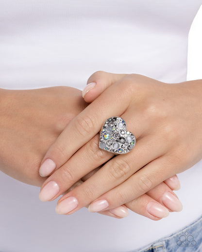 Matchmaker Medley - silver - Paparazzi ring