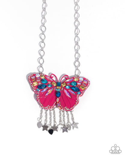 Mayoral Monarch - pink - Paparazzi necklace