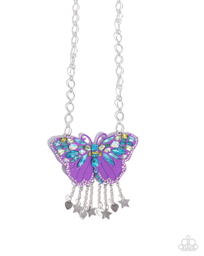 Mayoral Monarch - purple - Paparazzi necklace