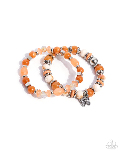Meaningful Metamorphosis - orange - Paparazzi bracelet
