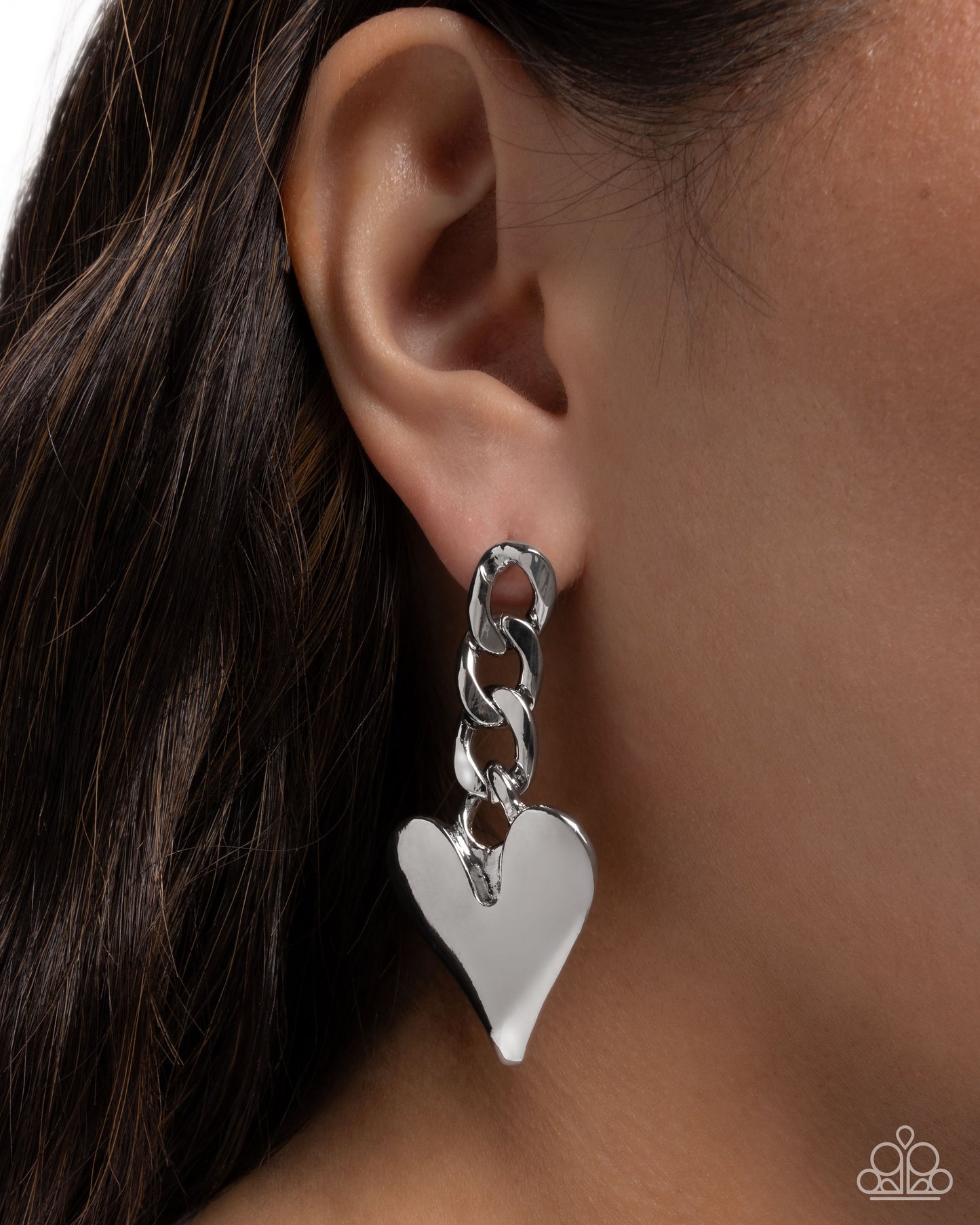 Mechanic Match - silver - Paparazzi earrings