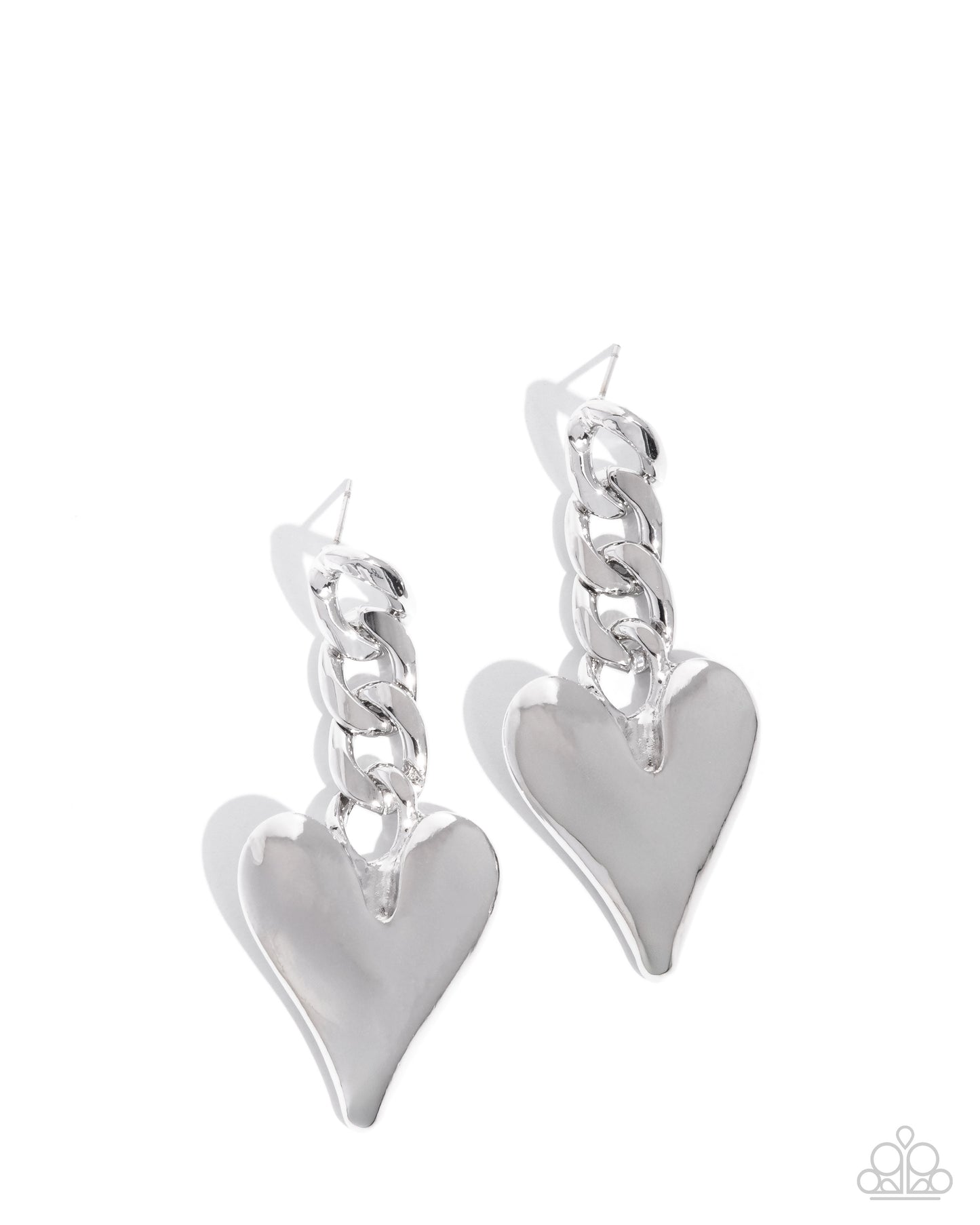 Mechanic Match - silver - Paparazzi earrings