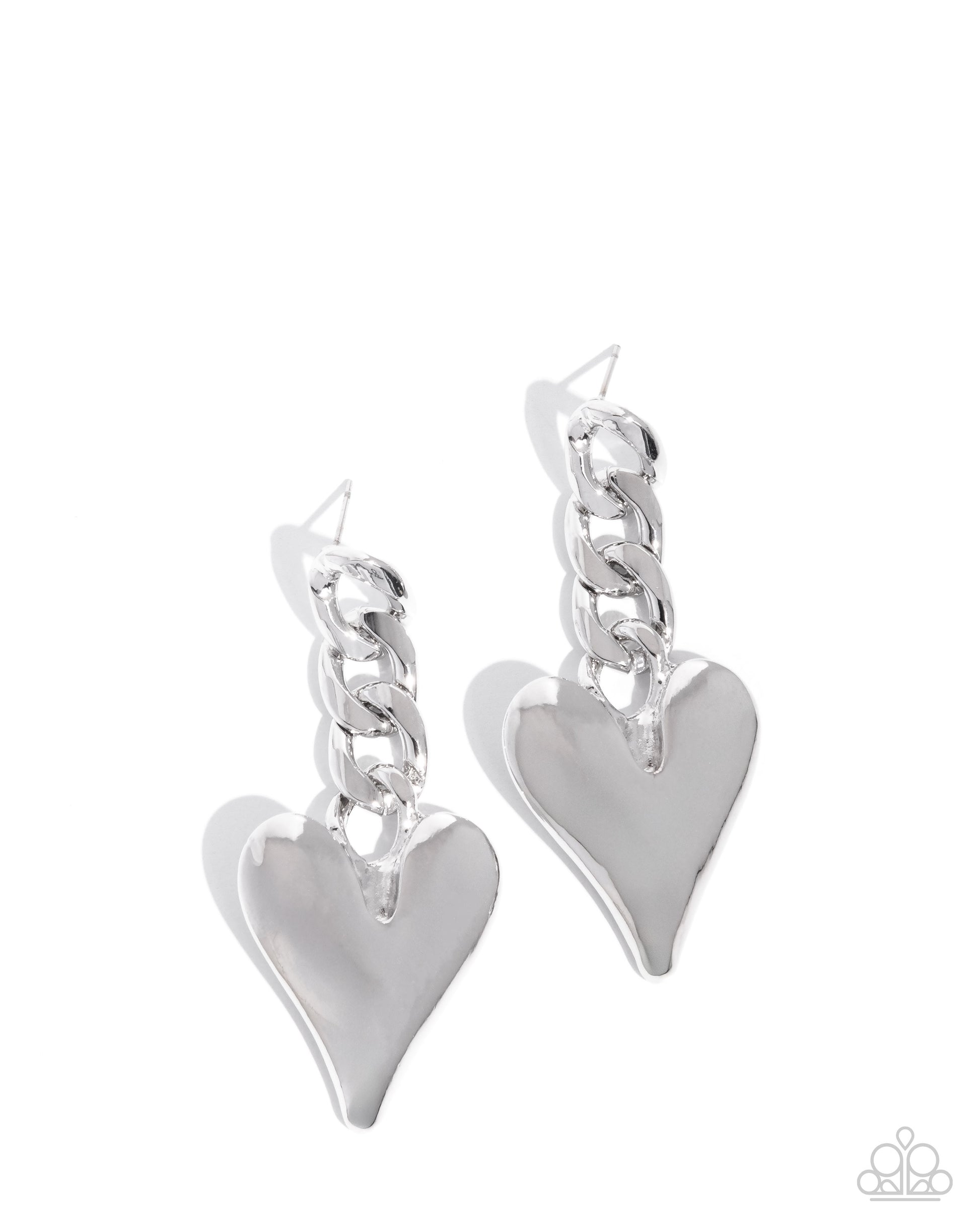 Mechanic Match - silver - Paparazzi earrings