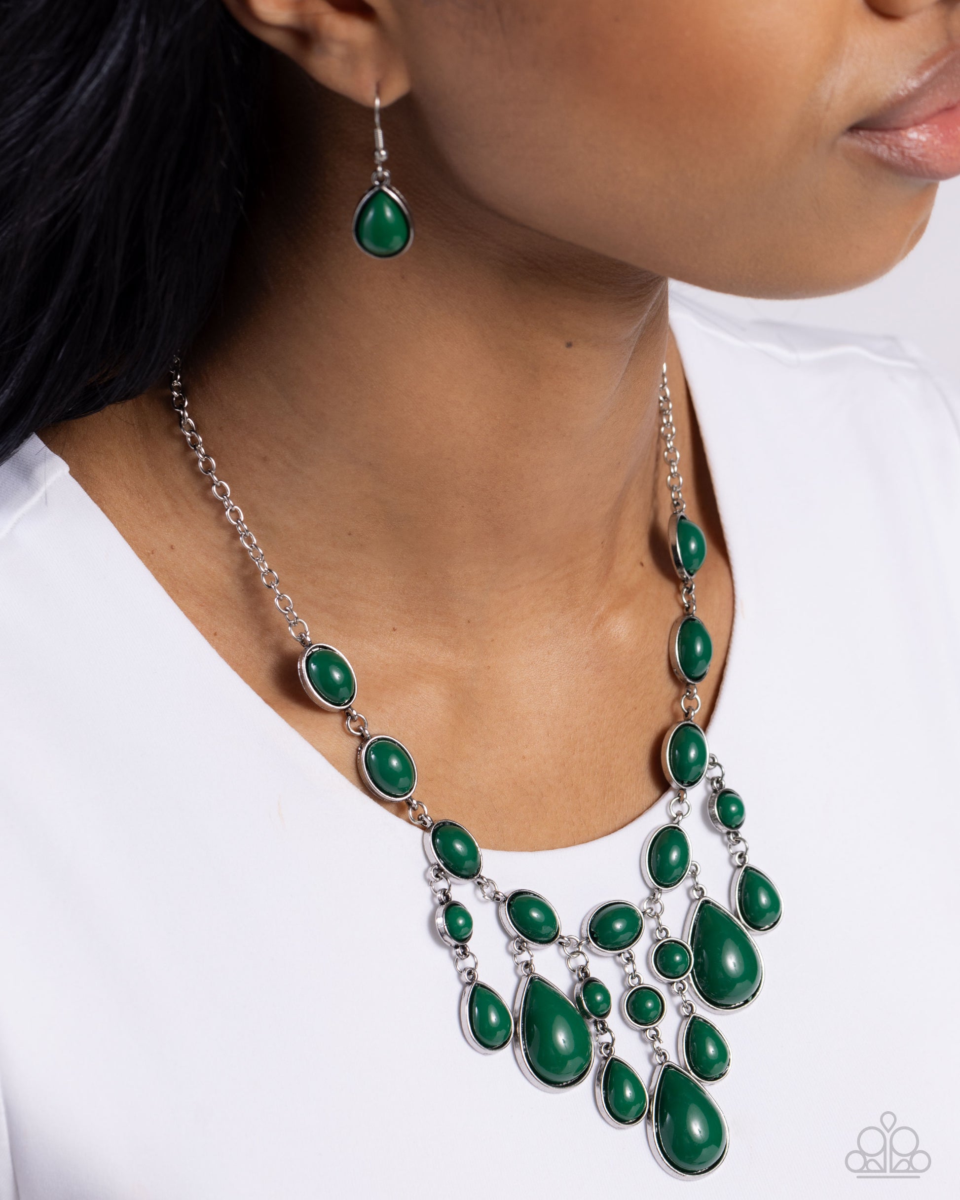 Mediterranean Mystery - green - Paparazzi necklace
