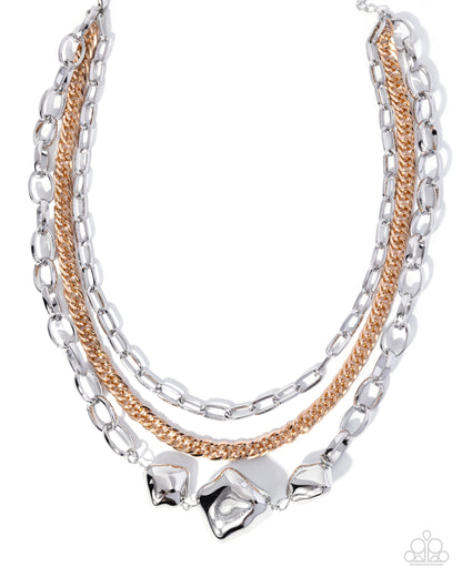 Mega Musings - silver - Paparazzi necklace