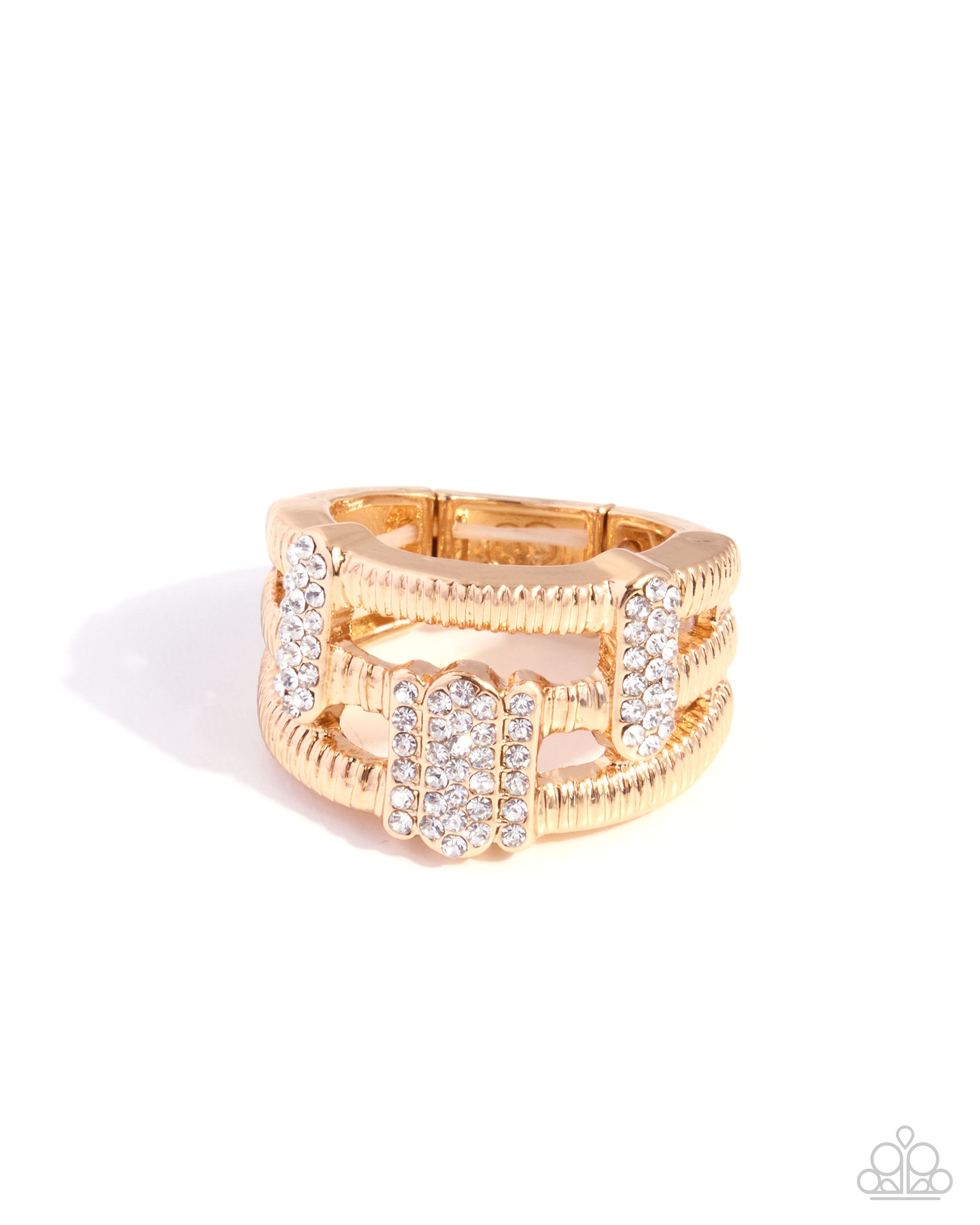 Melodic Merge - gold - Paparazzi ring