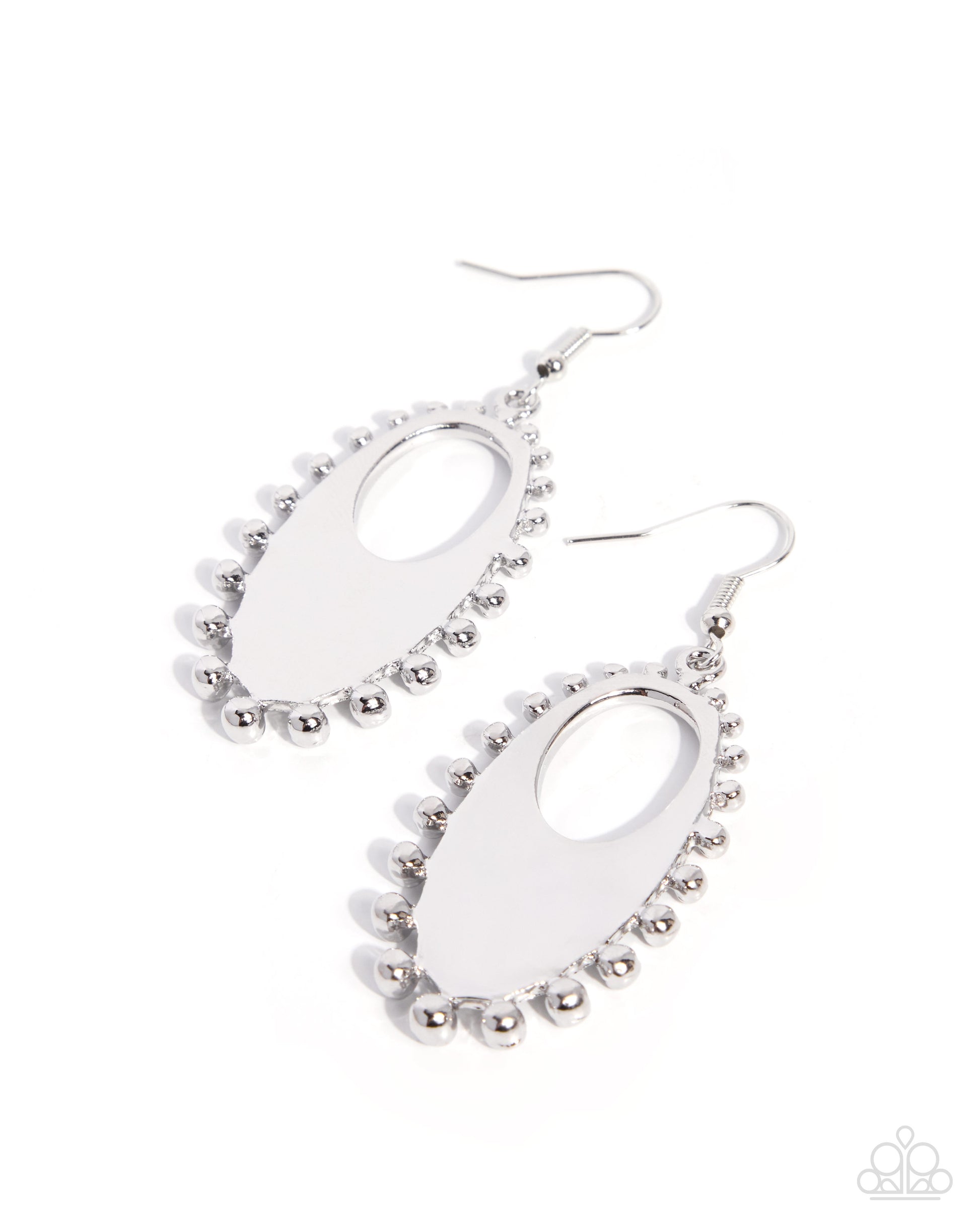 Melodic Moment - silver - Paparazzi earrings
