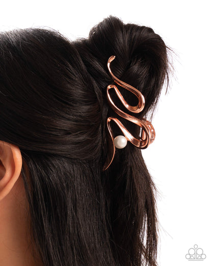 Melodic Monarch - copper - Paparazzi hair clip