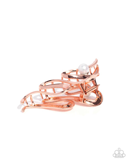 Melodic Monarch - copper - Paparazzi hair clip