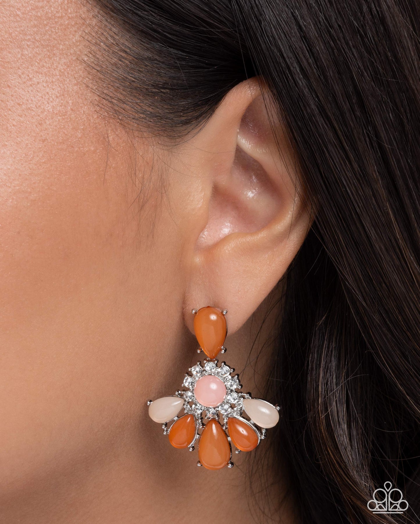 Memorable Keepsake - orange - Paparazzi earrings