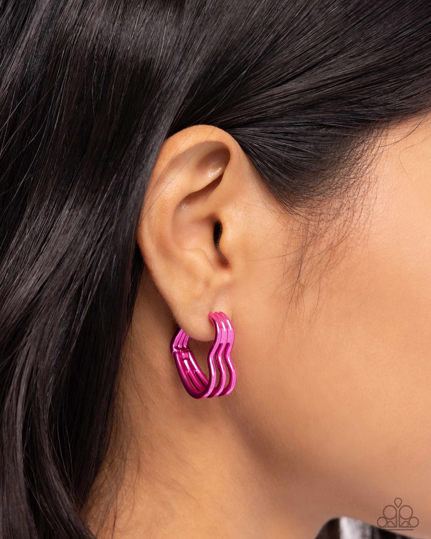 Memorable Love - pink - Paparazzi earrings