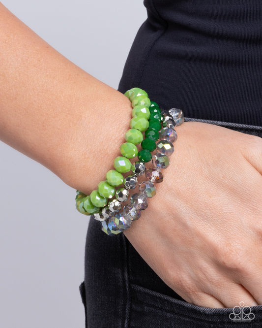 Memorable Makeover - green - Paparazzi bracelet