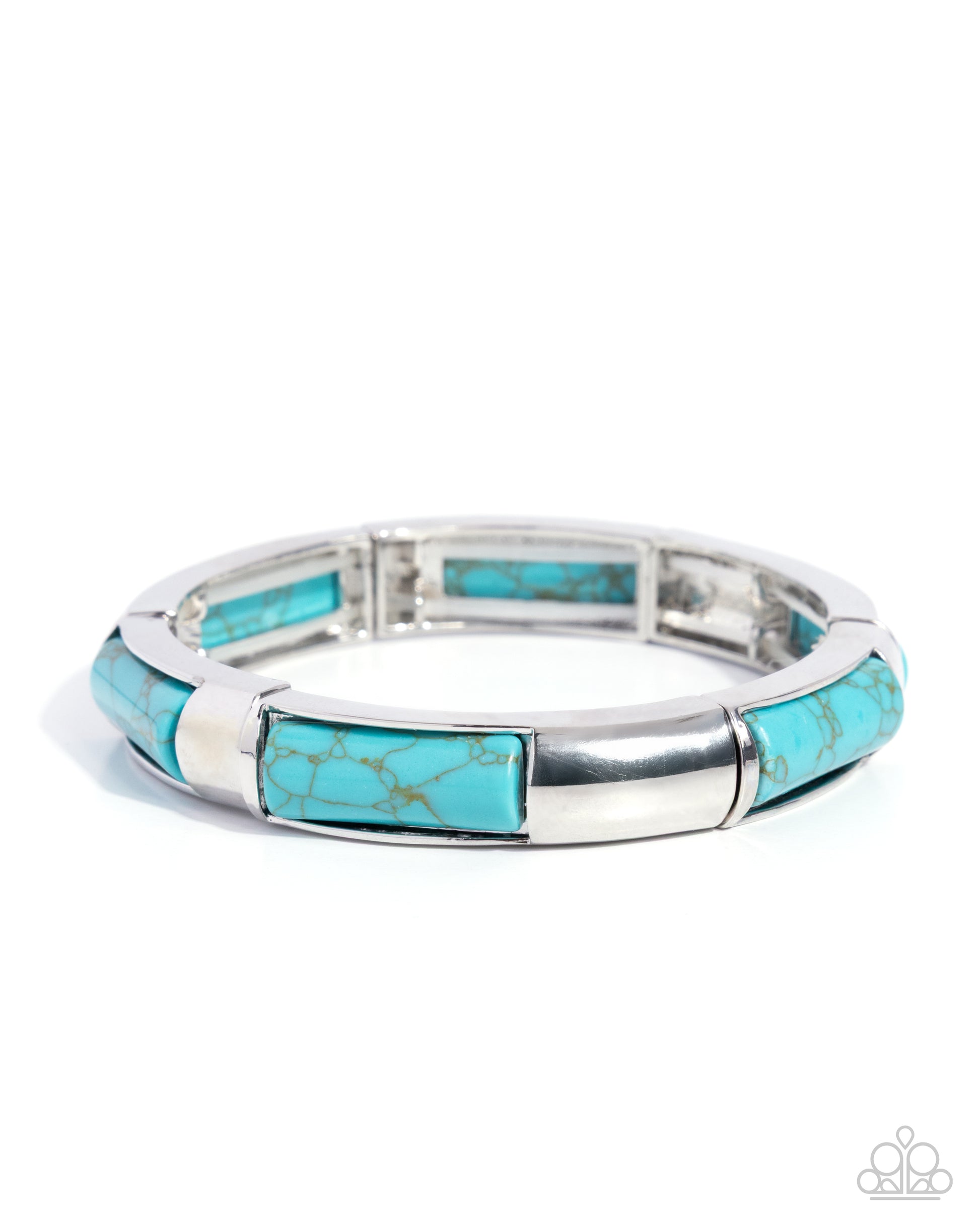 Memorable Marbling - blue - Paparazzi bracelet