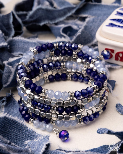 Memorable Masterpiece - blue - Paparazzi bracelet