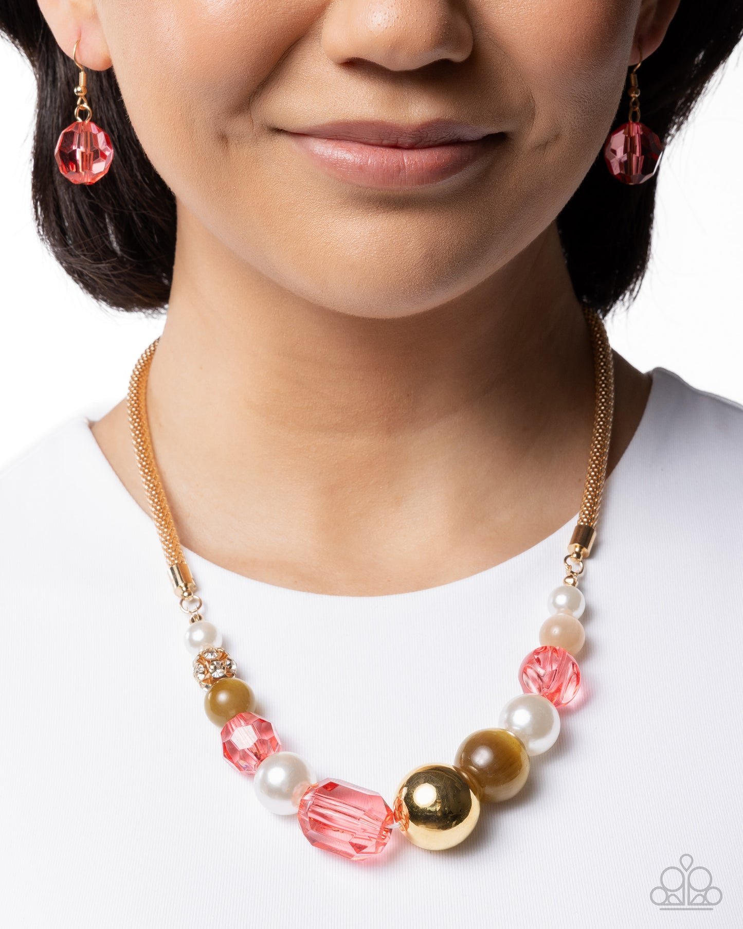 Memorable Mischief - pink - Paparazzi necklace