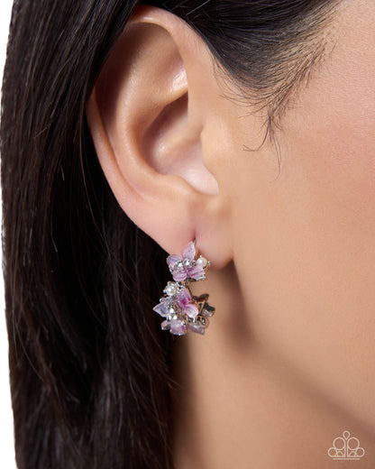 Memorable Monarchs - pink - Paparazzi earrings