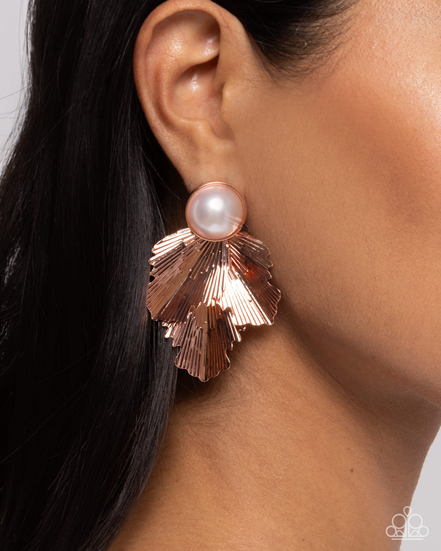 Mermaid Memorate - copper - Paparazzi earrings