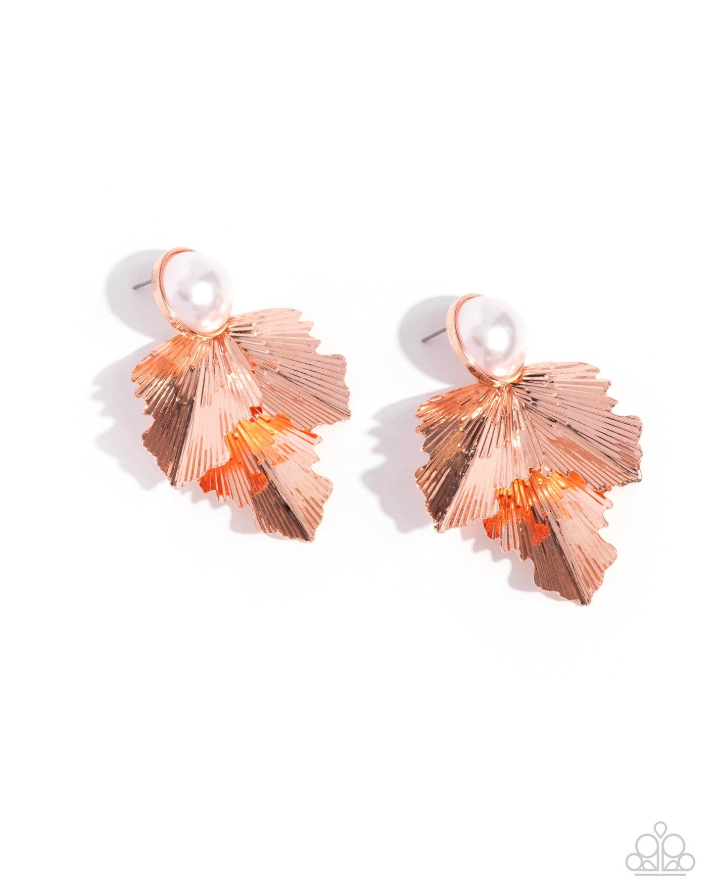 Mermaid Memorate - copper - Paparazzi earrings