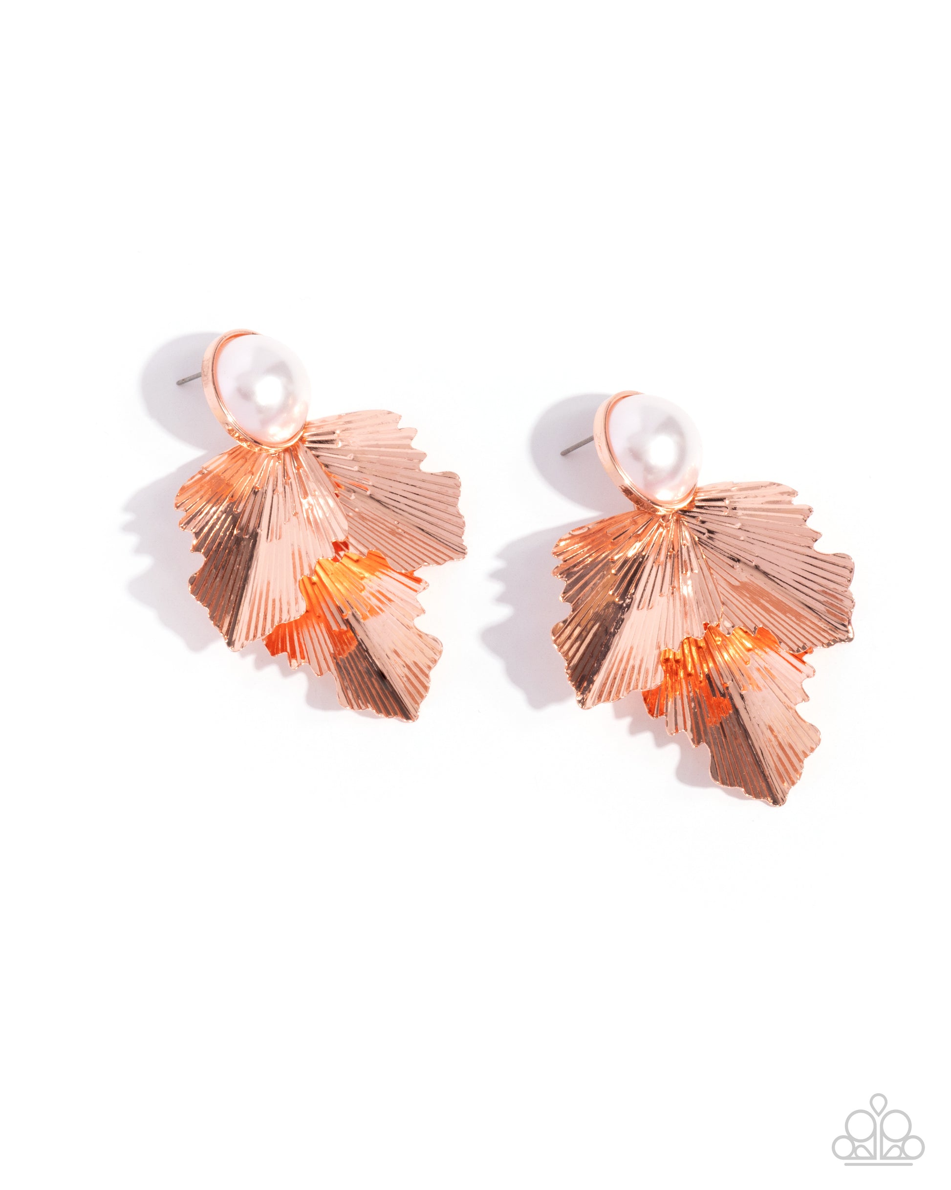 Mermaid Memorate - copper - Paparazzi earrings