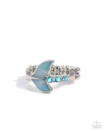 Mermaid Moment - blue - Paparazzi ring