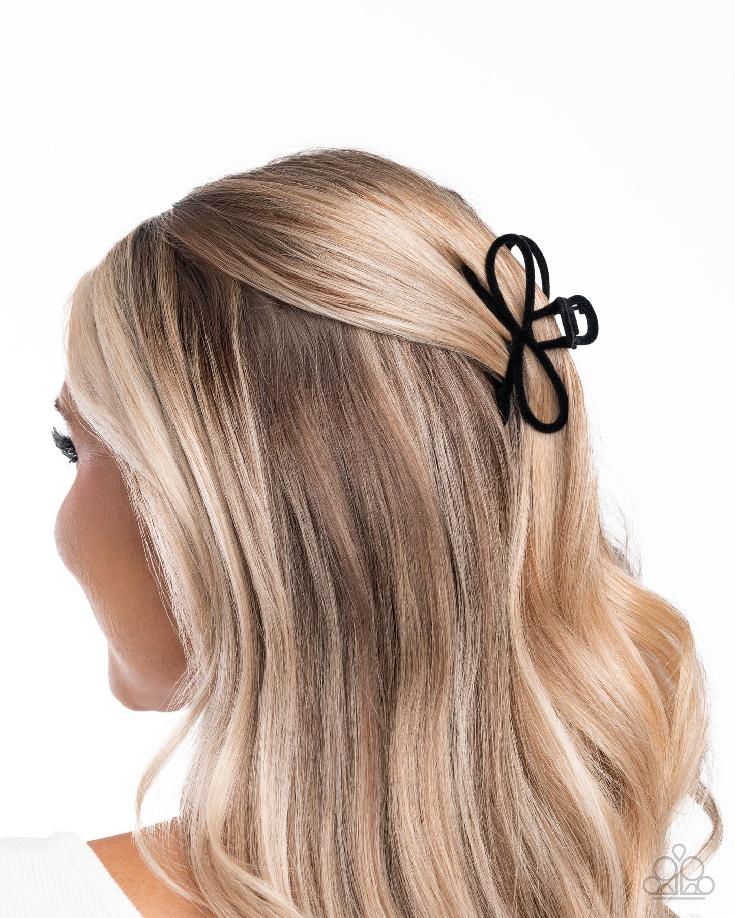 Merry BOW Round - black - Paparazzi hair clip