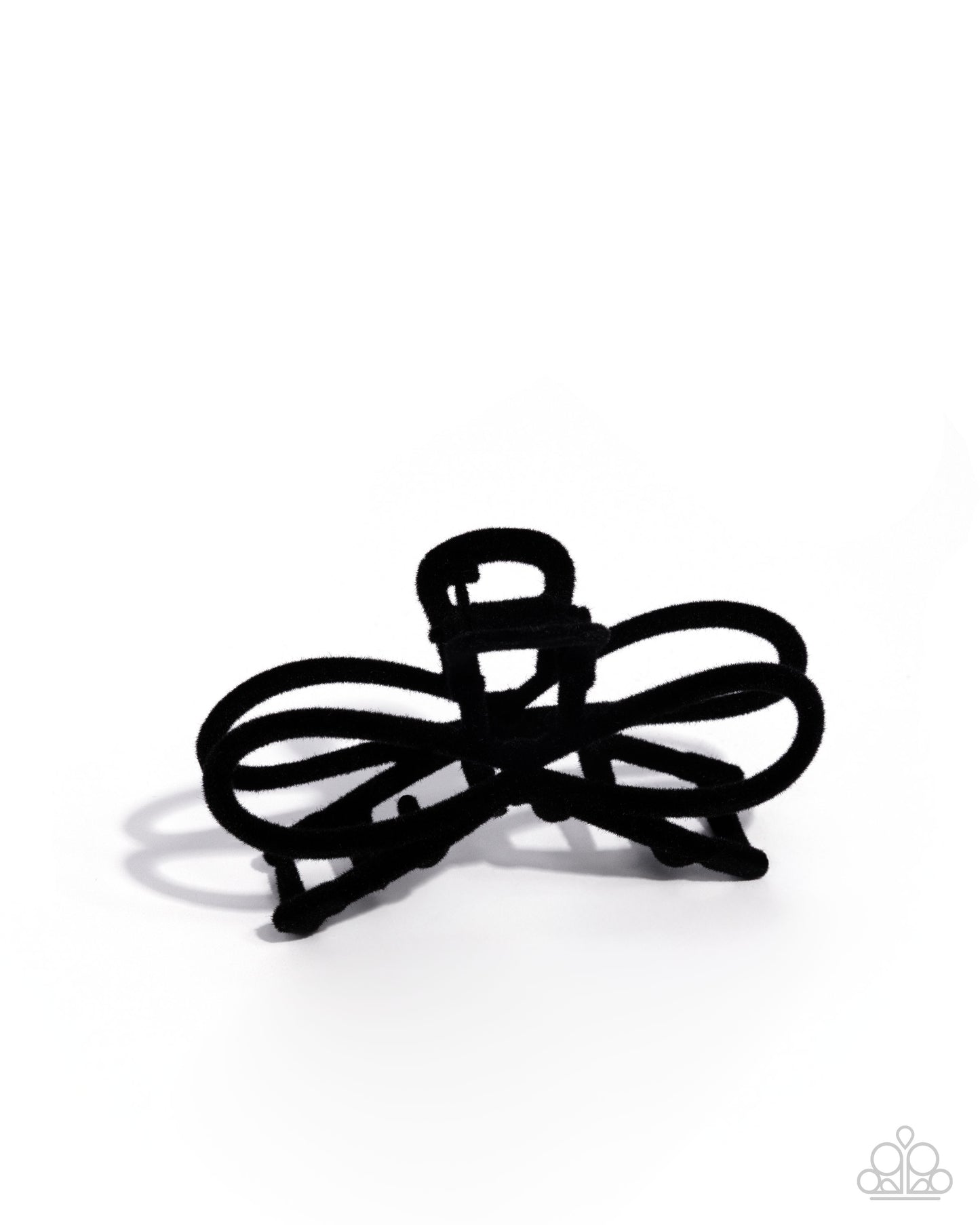 Merry BOW Round - black - Paparazzi hair clip