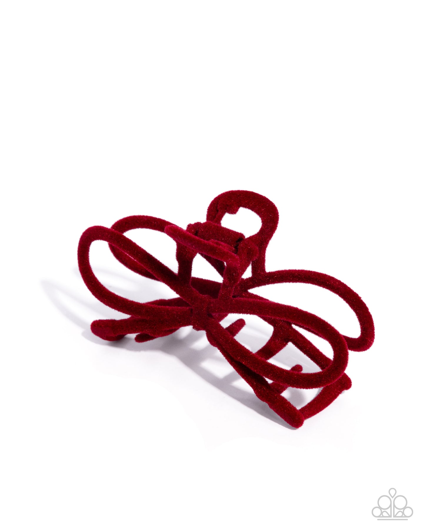Merry BOW Round - red - Paparazzi hair clip