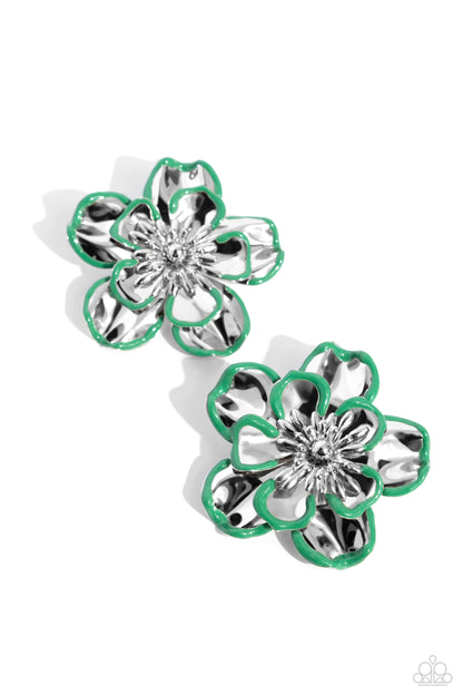 Merry Model - green - Paparazzi earrings