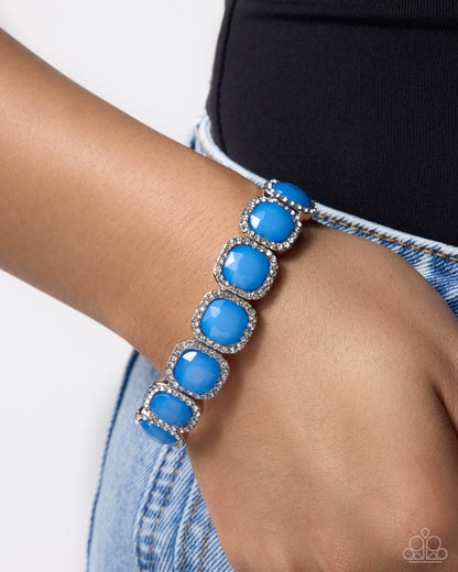 Merry SHOW Round - blue - Paparazzi bracelet